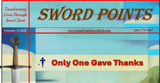 St. Paul's Sword Points for Ocotber 9, 2025 image