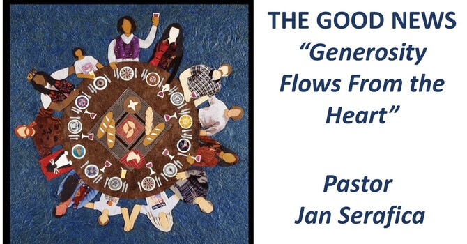 "Generosity Flows from the Heart”