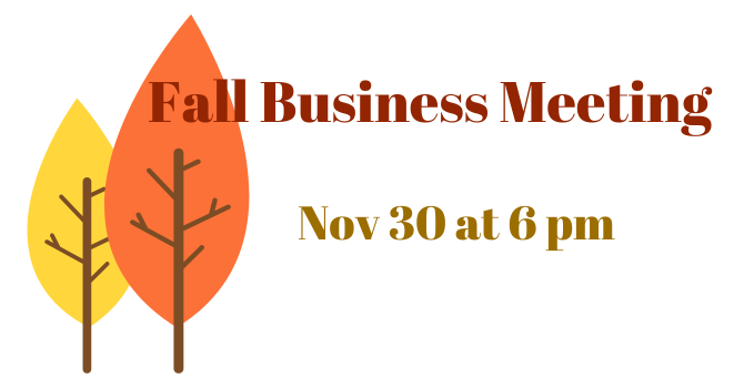 Fall Business Meeting