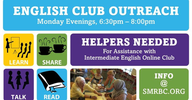 Helpers Needed for English Club Outreach image
