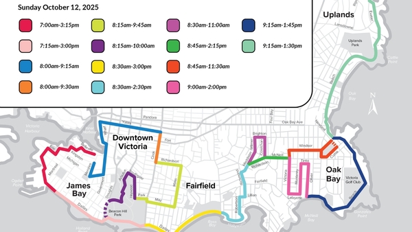 Royal Victoria Marathon: Road Closures
