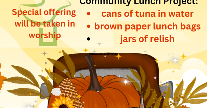 Thanksgiving Special Offering for the Community Lunch Program image