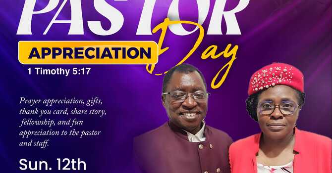 Pastors Appreciation Month
