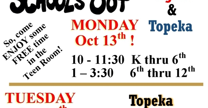 ATTENTION, Shawnee Heights & Topeka Students!
