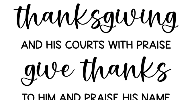 Thanksgiving Sunday 2025