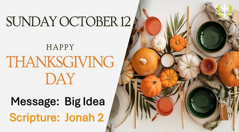 Sunday October 12 Message