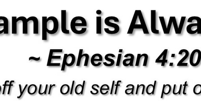 Example Is Always Clear
