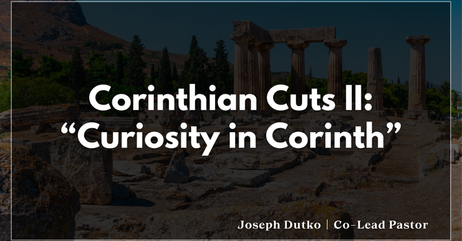 "Curiosity in Corinth" | Corinthian Cuts II 
