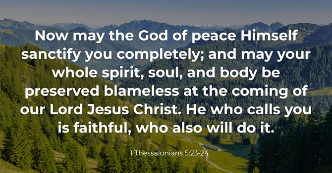 1 Thessalonians 5:23-24