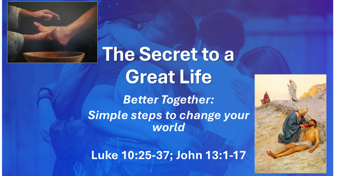 The Secret to a Great Life-10/12/25