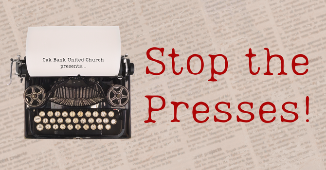 Dinner Theatre - Stop the Presses!