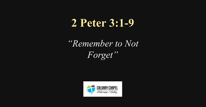 Remember to Not Forget