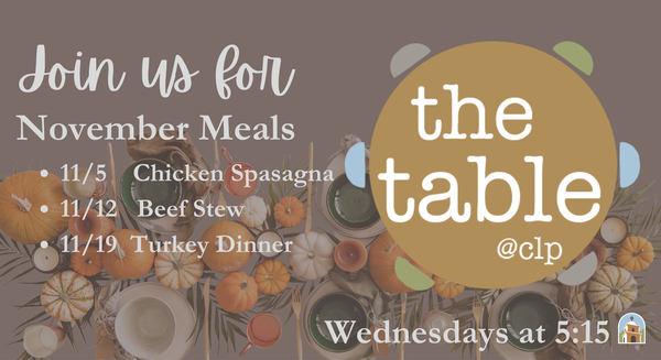 November The Table@CLP