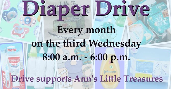 Monthly Diaper Drive - Oct 15 image