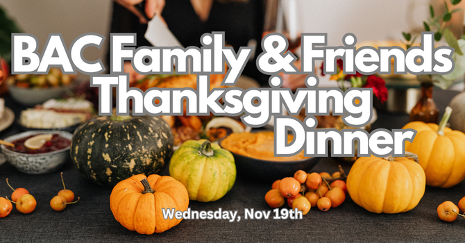 BAC Thanksgiving Meal