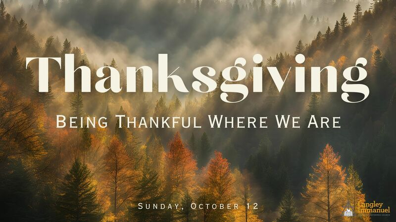 Being Thankful Where We Are