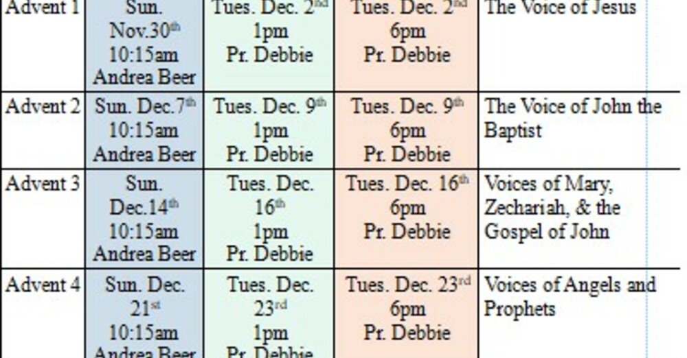 ADVENT 2025 - BOOK STUDIES