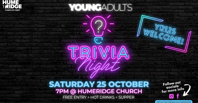 Young Adults - Trivia Night
