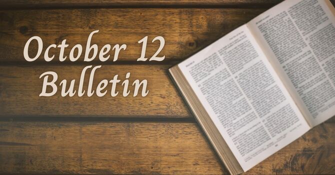 October 12 Bulletin