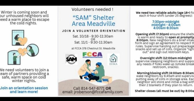 Shelter Area Meadville