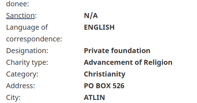 Atlin Family Church receives charity registration!  image