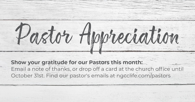 Pastor Appreciation Month