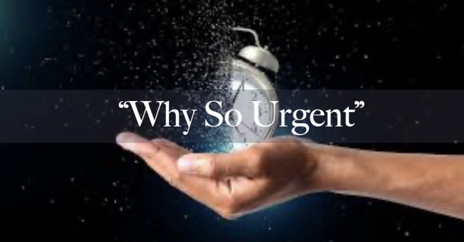 "Why So Urgent?"