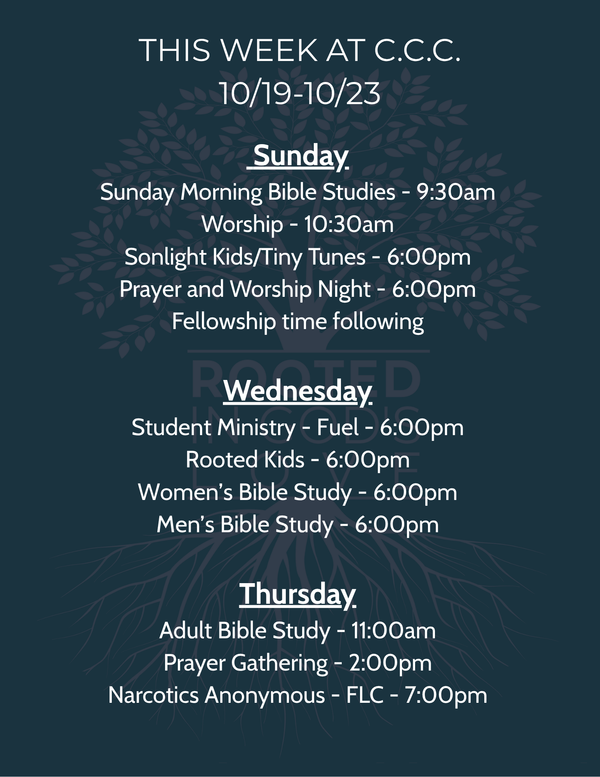 This Week's Schedule