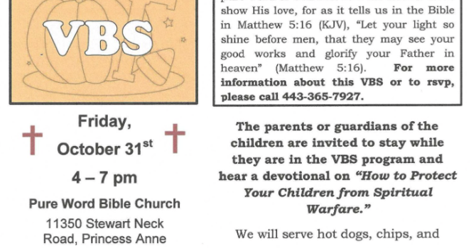 Pumpkin Prayer VBS