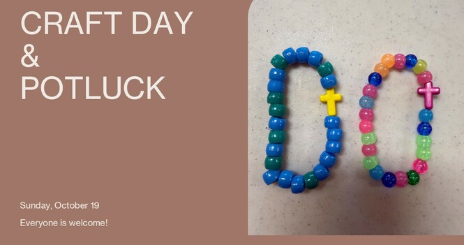 CRAFT AND POTLUCK SUNDAY!