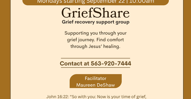 GriefShare- Grief recovery support group
