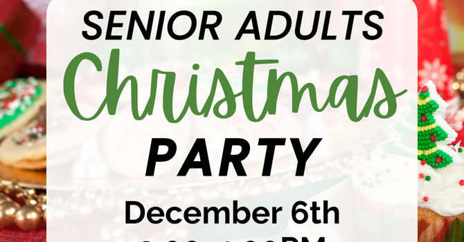 Senior Adults Christmas Party