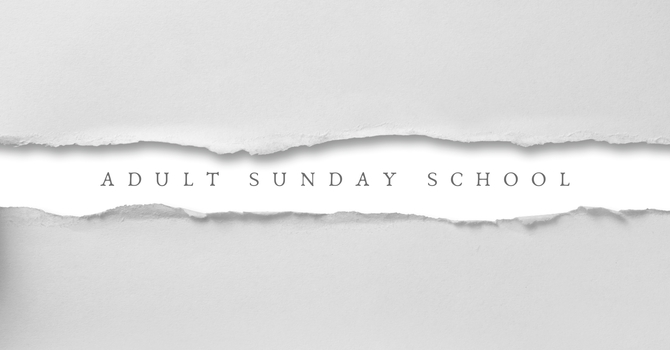 Adult Sunday Schools