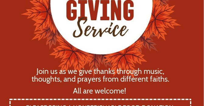 Community Interfaith Thanksgiving Service