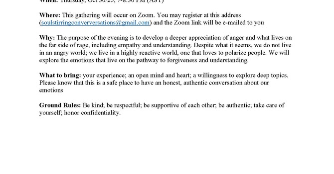 Soul Stirring Conversation