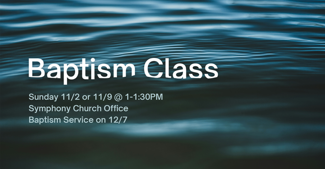 Baptism Class