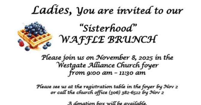 Sisterhood- Waffle Brunch