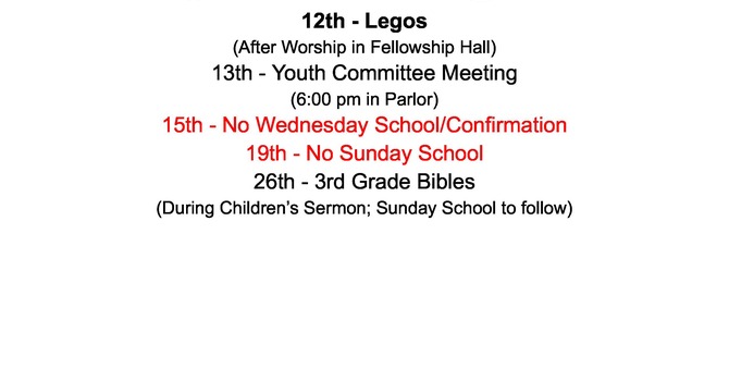  Confirmation - Parent/Confirmand Mtg