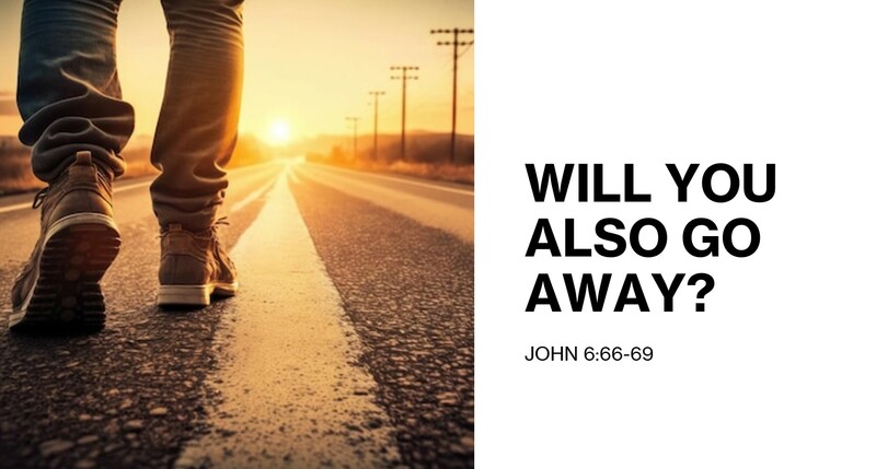 Will You Also Go Away?