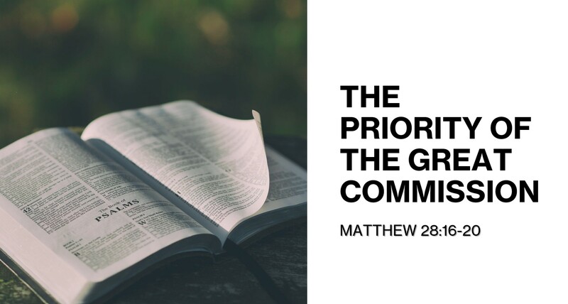 The Priority of the Great Commission