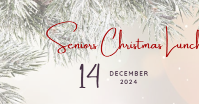 Seniors Christmas Lunch