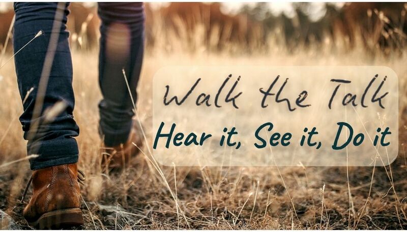 Walk the Talk - Hear it, See it, Do it