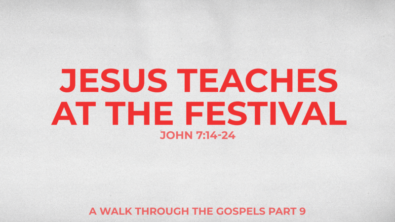 Jesus Teaches at the Festival