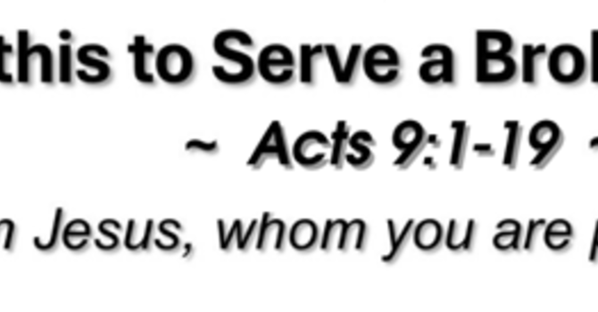 All this to Serve a Broken World