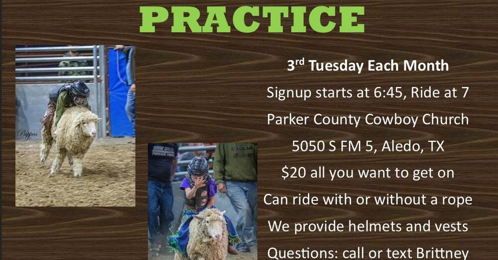 Mutton Bustin Practice