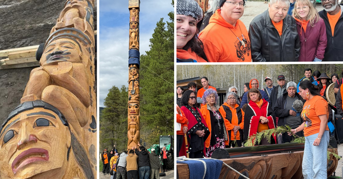 Totem Pole Raising in Gitwangak image