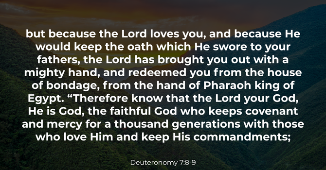 Deuteronomy 7:8-9 image