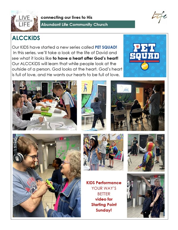 connecting our lives to His