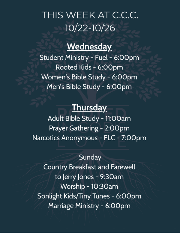 This Week's Schedule
