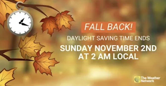 Daylight Saving Time Ends Nov. 2nd image